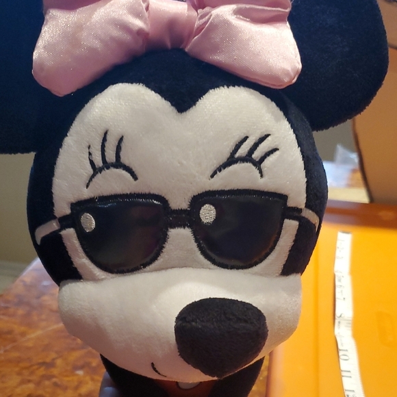 Disney Minnie Mouse Stuffed Animal - Black, Pink, Orange - Picture 7 of 9